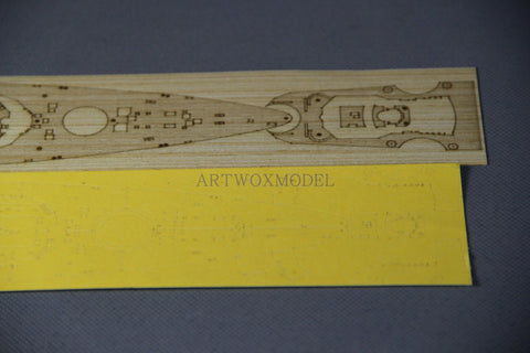 Artwox model wooden deck for Trumpeter 05712 tyebates battleship 19443M covering paper and wood deck PE AM20007A