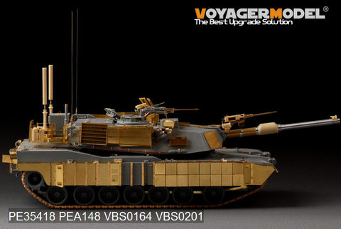 Voyager model metal etching sheet PE35418 M1A1 TUSK1 "Abran" main battle tank metal etch base Kit