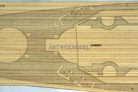 Artwox model wooden deck for trumpeter 03706 American "Iowa" battleship BB-61 wooden deck AW3007