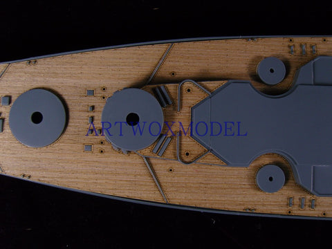 Artwox model wooden deck for Tamiya 78013 German battleship Bismarck wooden deck AW10056