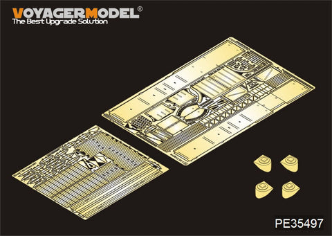 Voyager PE35497 T-55 "Yinigema" medium-sized tank wing plate upgrade metal etching