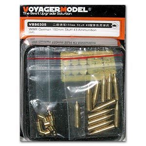 Voyager model metal etching sheet VBS0305 1/35 WWII German 150mm StuH 43 Ammunition (For All)