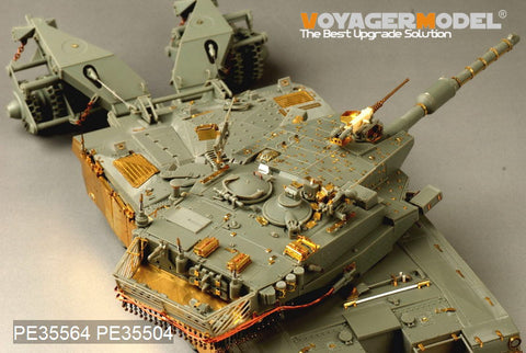 Voyager model metal etching sheet PE 35564 Merkava Mk .3 BAZ main battle tank and mine clearance roll upgrade etching parts