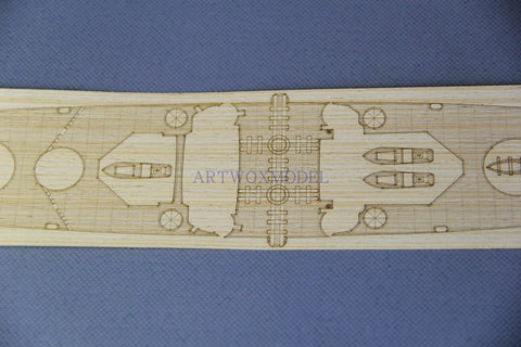 Artwox model wooden deck for Revell 05102 Prince Welsh of the United Kingdom contains PE wooden deck AW50053