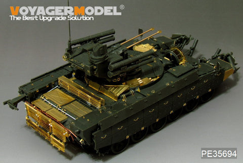 Voyager PE35694 Russian BMPT terminator tank support chariot upgraded with metal etch.