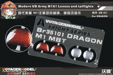 Voyager Model etching sheet BR35101 M1A1 Lenses and taillights