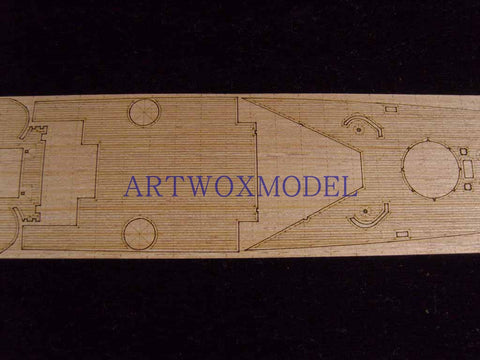 Artwox model wooden deck for trumpeter 05310 San Francisco cruiser 1944 wooden deck AW10068
