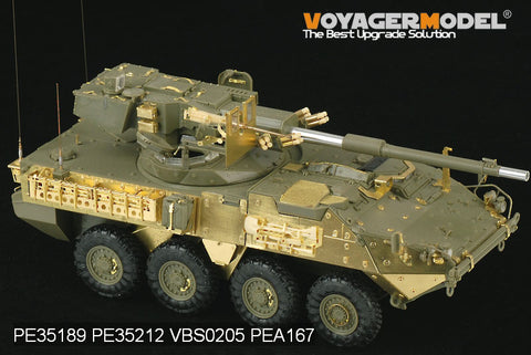 Additional armoured metal etch for Voyager model metal etching sheet PE35212 M1128 TREK wheel mobile artillery system