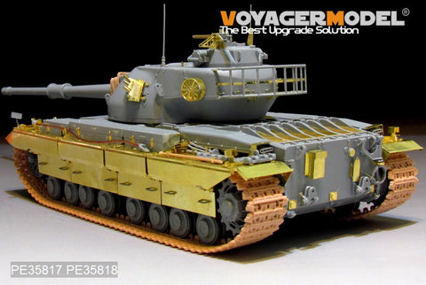 Voyager model metal etching sheet PEA386 modern British conqueror Mk.II heavy tank side skirts (with Veyron 3555)