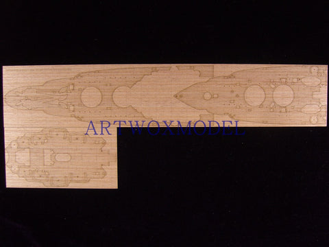 Artwox model wooden deck for Hobbyboss 86501 American BB-39 Arizona 1941 Wood Deck AW10060