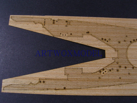 Artwox model wooden deck for Fujimi 600017 Japan High Speed Battleship Hazel Wood Deck AW10084