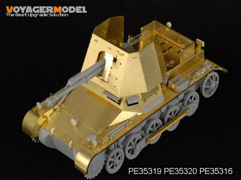 Voyager model metal etching sheet PE35319 1 type B mounted 47mm self propelled antitank gun upgrade metal etching parts