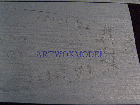 Artwox model wooden deck for Tamiya 78018 Missouri Battleship Wood Deck AW10039