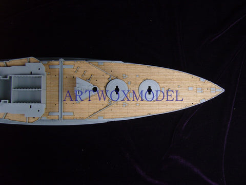 Artwox model wooden deck for Academy 14105 battle weary battleship wood deck aw 10031