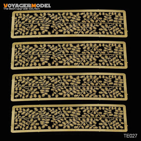 Voyager model metal etching sheet TE027 armored vehicle camouflage tree leaf metal etch unit