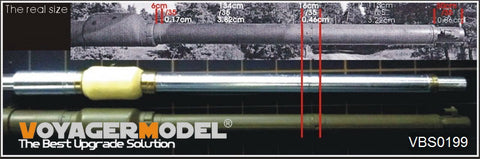 Voyager model metal etching sheet VBS0199 Modern German Rh-M-120 L/55 120mm gun barrel(used for Leopard 2A6)