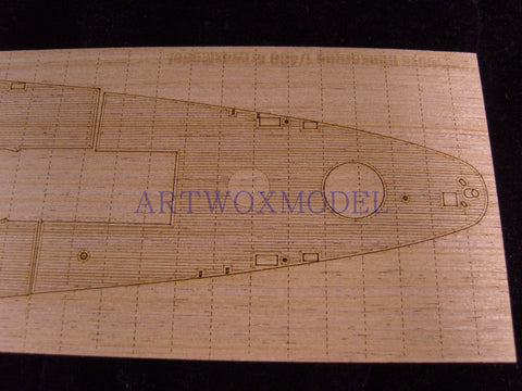 Artwox model wooden deck for Heller 81073 Dunkirk battleship wooden deck AW50018