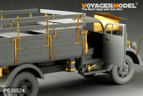 Voyager model metal etching sheet PE 35524 Opel "Lightning" 3 ton truck shallow cargo box type metal etching pieces(Dragon)