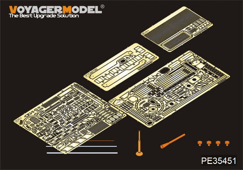 Voyager model metal etching sheet PE3551 Metal etching for upgrading of Soviet IT-1 missile tanks