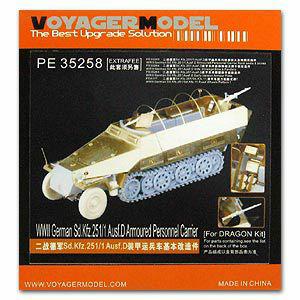 Voyager Model Metal Etching Sheet Foundation etching parts for PE35258 Sd.Kfz.251/1 Ausf.D semi tracked armored vehicles (Dragon)
