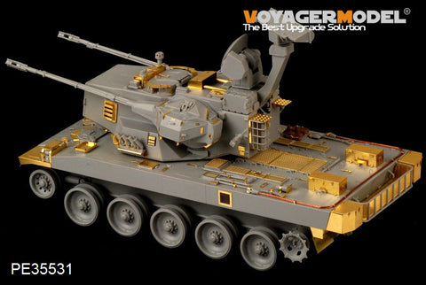 Voyager PE35531 87 type 35mm self propelled antiaircraft artillery air defense system upgrade metal etching Kit