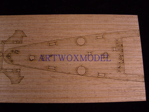 Artwox model wooden deck for Academy 14103 Admiral Graf Spee wooden deck AW10049