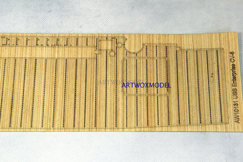 Artwox model wooden deck for MERIT 65302 American CV-6 enterprise aircraft carrier blue wooden deck AW10131A