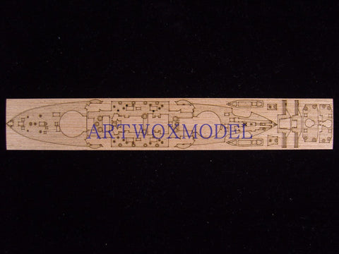 Artwox model wooden deck for Seals models SMP001 Japanese Navy warship Mikasa wood deck AW20042