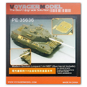 Voyager model metal etching sheet Metal etch Voyager model metal etching sheet PE35636 Leopard 1A4 main battle tank upgrade (Meg)