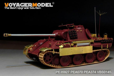 Voyager Model Metal Etching Sheet PE35927 World War II German Leopard A tank advanced transformation (with MENG TS-035)