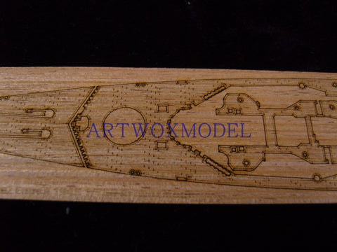 Artwox model wooden deck for Trumpeter 05767 German cruiser Eugen Prince 1945 wooden deck AW20033