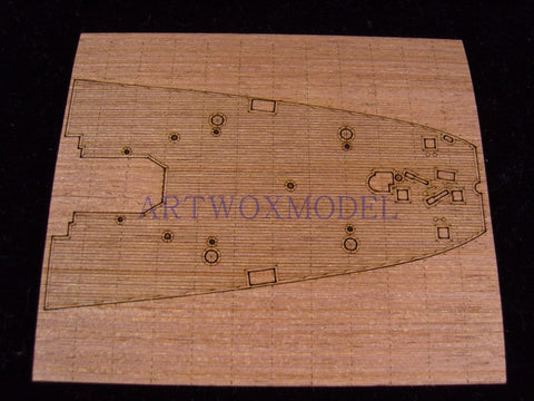 Artwox model wooden deck for Heller 81077 JEAN BART wooden deck AW50017