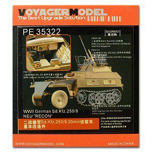 Voyager model metal etching sheet PE35322 Sd.Kfz.250/9 semi crawler Armored Reconnaissance Car upgrade metal etch