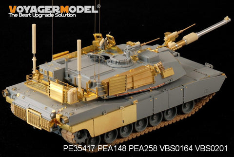 Voyager model metal etching sheet PE 35417 m1 a1 tusk 1 Abrams main battle tank upgrade metal etching kit