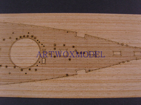 Artwox model wooden deck for Fujimi 600017 Japan High Speed Battleship Hazel Wood Deck AW10084