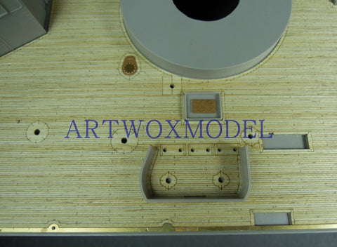 Artwox model wooden deck for trumpeter 03705 battleship b b - 63 wood deck aw 30004 Missouri