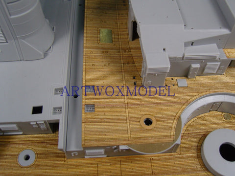 Artwox model wooden deck for trumpeter 03702 Bismarck battleship wooden deck AW30003A