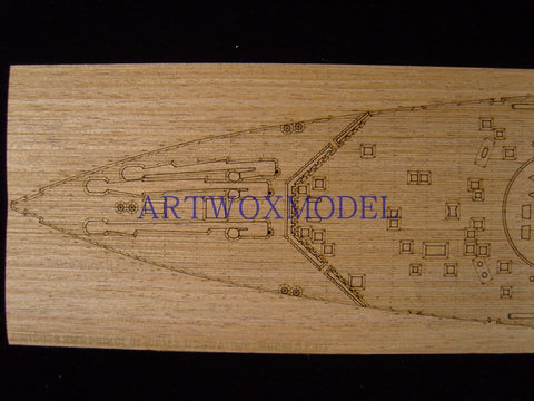 ARTWOX Model Wooden Deck for Tamiya 78011 Prince of Wales battleship wooden deck AW10028