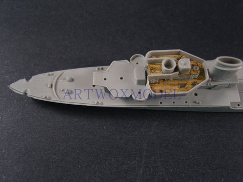 Artwox model wooden deck for Trumpeter 05790 German Z-28 destroyer 1945 wooden deck AW20094