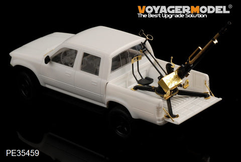 Voyager PE35459 modern pickup zpu - 1 heavy machine gun mounting type upgraded metal etcher