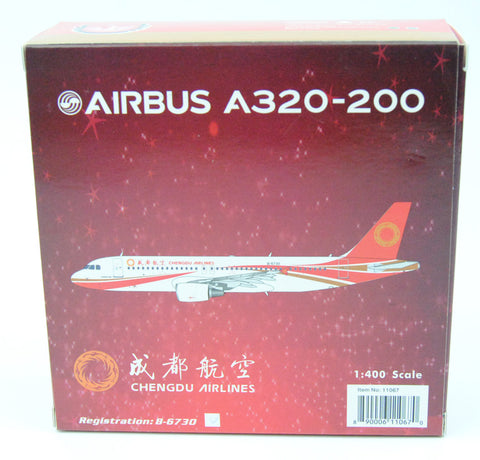 Phoenix 11067 Chengdu Airlines A320 B-6730 1 / 400