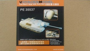 Voyager model metal etching sheet PE35537 U.S. t28 super heavy truck upgrade metal etching kit