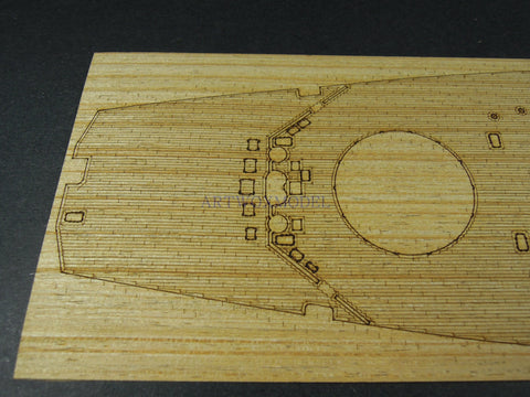 Artwox model wooden deck for HASEGAWA 40151 Japanese battleship "Yamato" battleship wooden deck AW50047