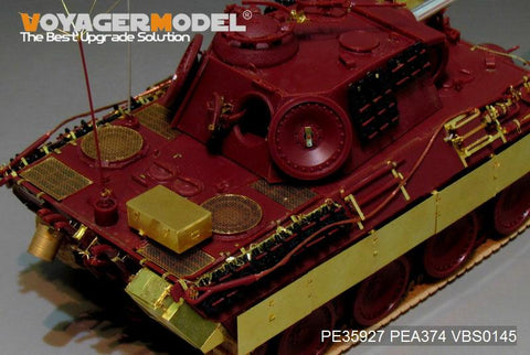 Voyager Model Metal Etching Sheet PE35927 World War II German Leopard A tank advanced transformation (with MENG TS-035)