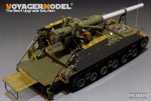 Voyager model metal etching sheet PE 35879 U.S. m40 self-propelled howitzer transforms basic metal antenna base in world war ii