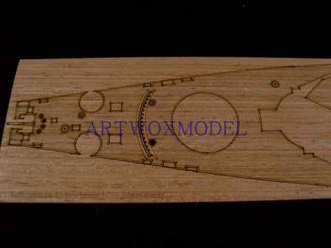 Artwox model wooden deck for Trumpeter 05701 U.S . - attached Warship 1984 Wood Deck AW20048