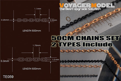 Voyager Copper chain for upgrade of the Voyager TE 059 series model(50cmx2)