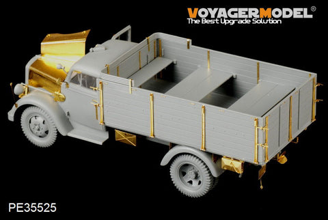 Voyager model metal etching sheet PE35525 Opel "lightning" 3 tons heavy truck deep cargo type metal etch (Dragon)