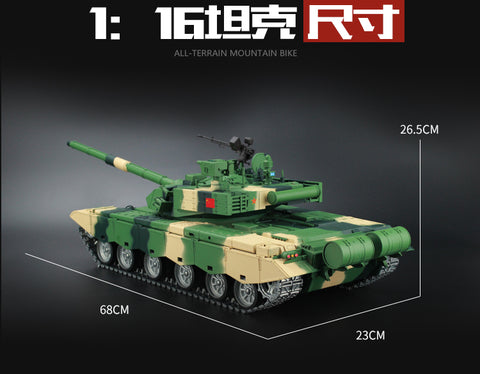 HengLong 1/16 China 99A main battle tank 3899A-1 remote control metal model 2.4 G parade wolf toy