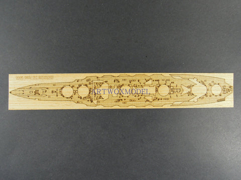 Artwox model wooden deck for Fujimi 420257 Japanese Battleship Birui Wood Deck AW2001 5